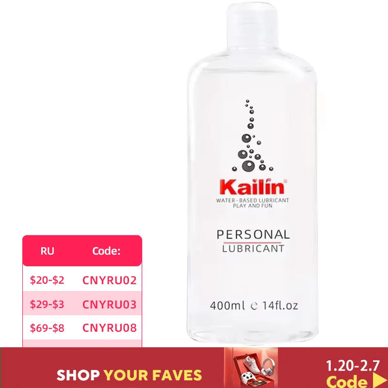 KAILIN Lubricant 400ml Lube for Pleasure and Toys