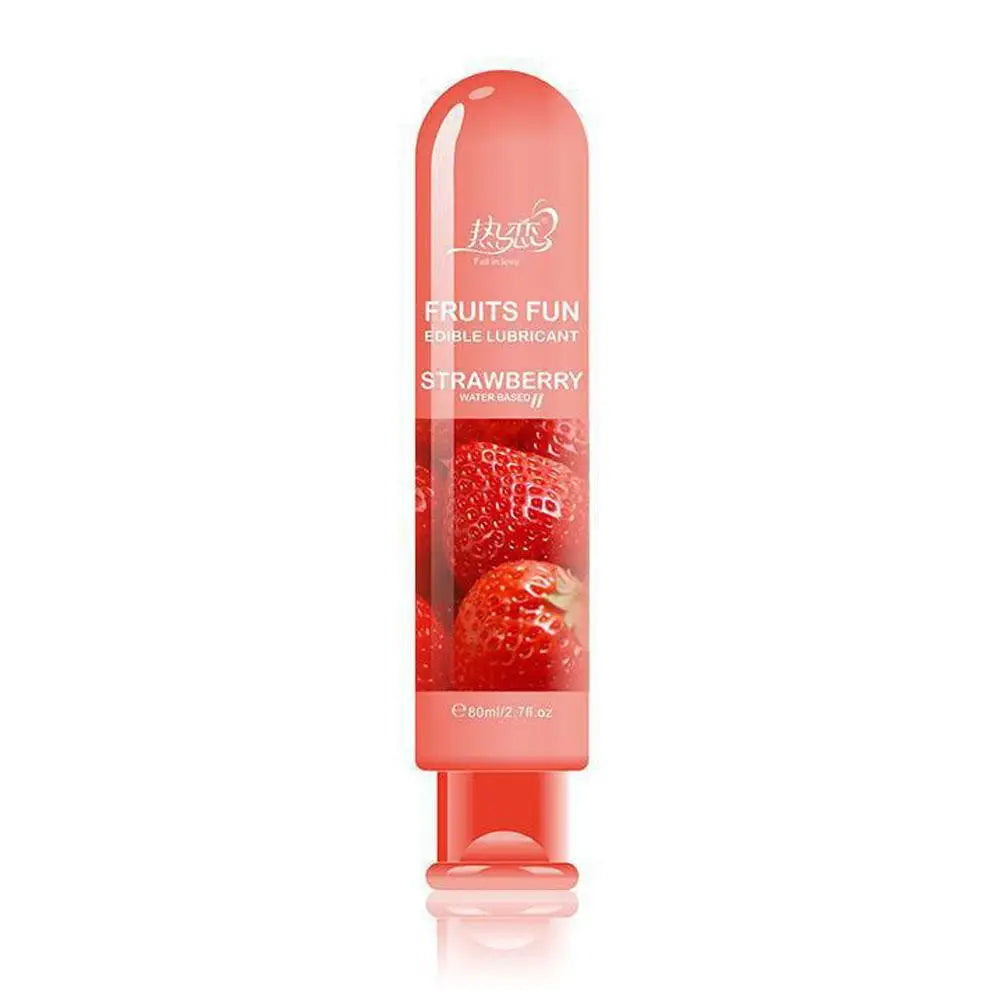 Edible Fruit Flavored Water-based Lubricant Easy To Clean Non Greasy