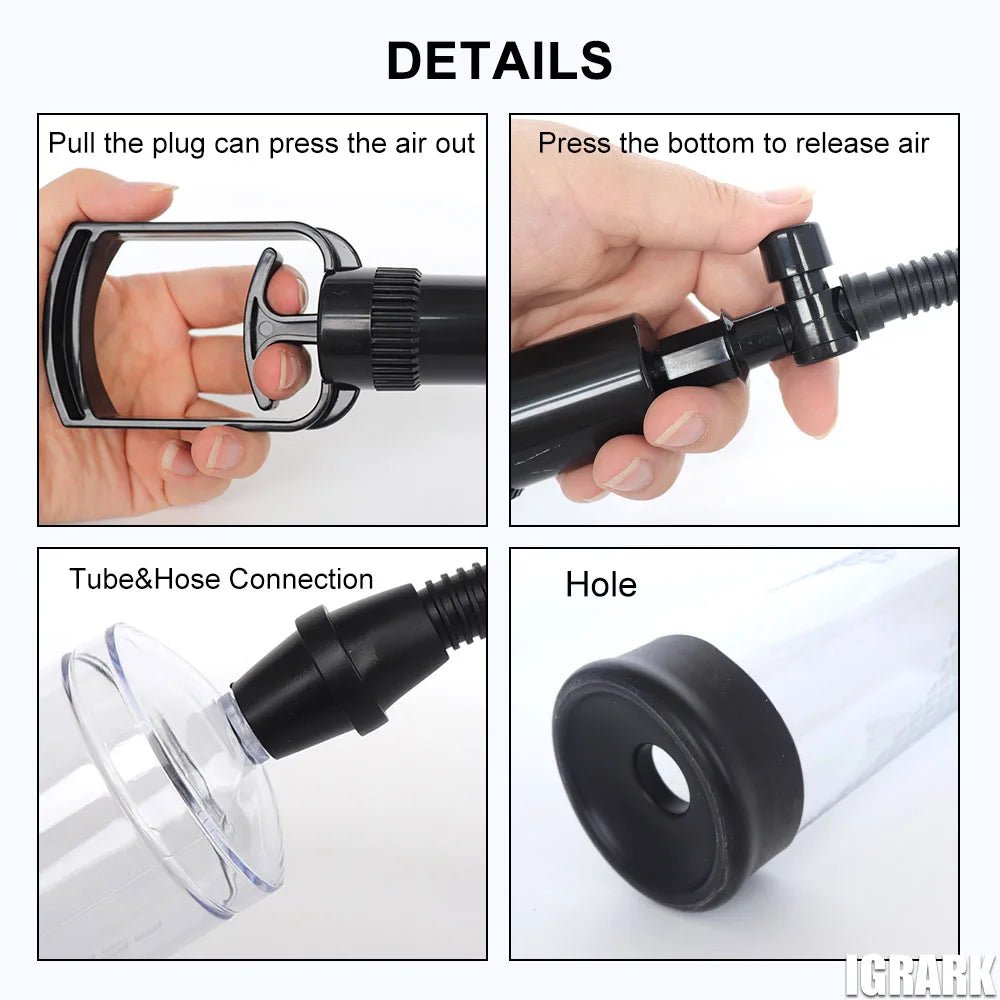 Male Vacuum Pump Increase Length Enhancement 18 Plus Device