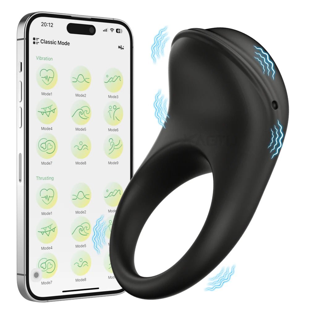 Lasting Ejaculation Delay Vibrating Ring Toy for Pleasure