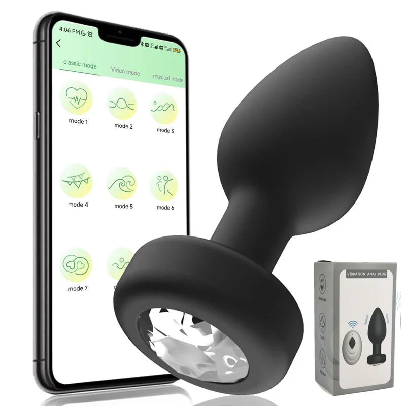 Plug Vibrator 10 Speeds Butt Plug Prostate Massager