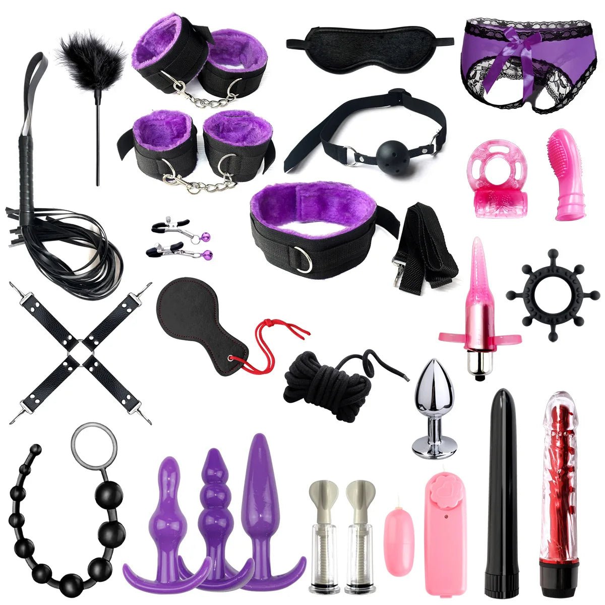 BDSM Love Set Bondage Kits Adult Toys for Women Pleasure