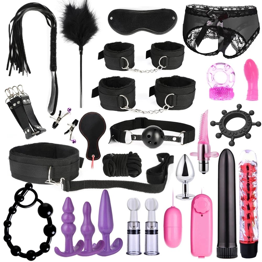 BDSM Love Set Bondage Kits Adult Toys for Women Pleasure