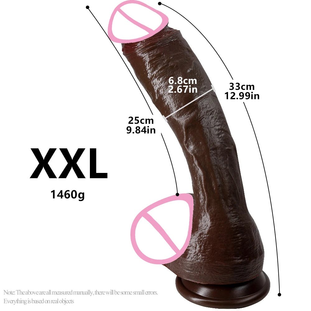 Realistic Long Black Plug with Suction Cup for Ultimate Pleasure