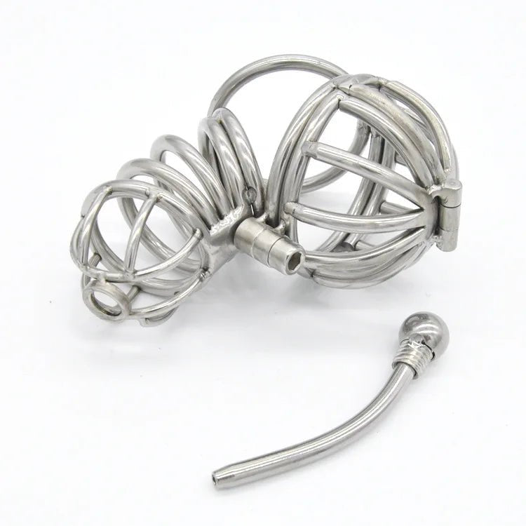 Metal Male Stainless Steel Cage Device Chastity Ring