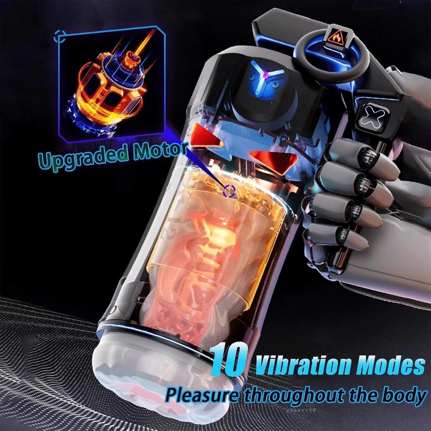 Med sugende vibrationsvarme LCD-funktion