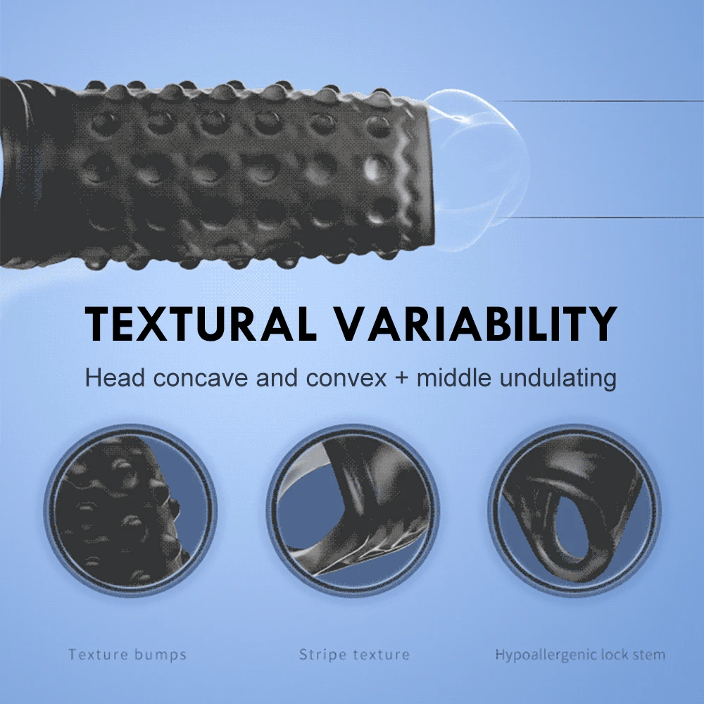 Reusable Delay Condom Sleeve for Men Adult Toys 55mm