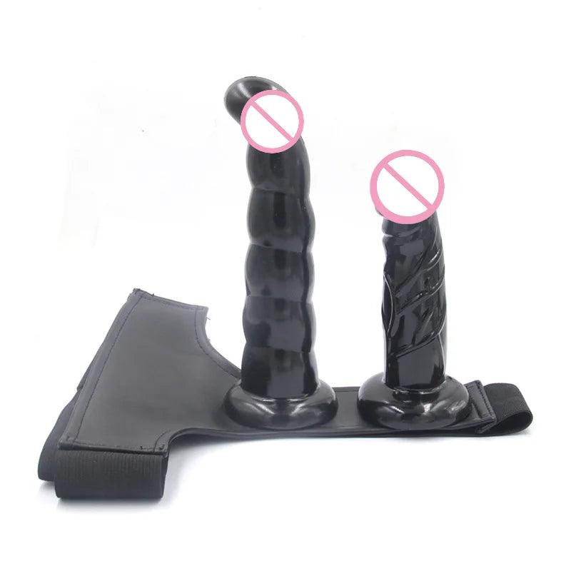 Wearable Lesbian Pants Double Strap on Joy for Couples