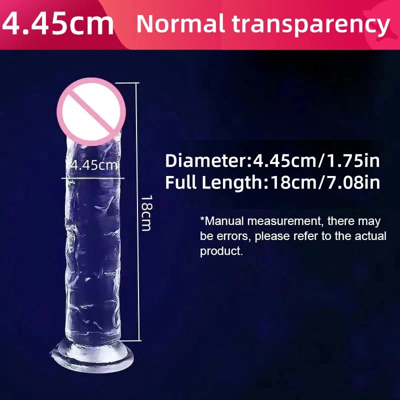 Transparent Realistic Toy Soft Crystal Jelly G Spot Delight