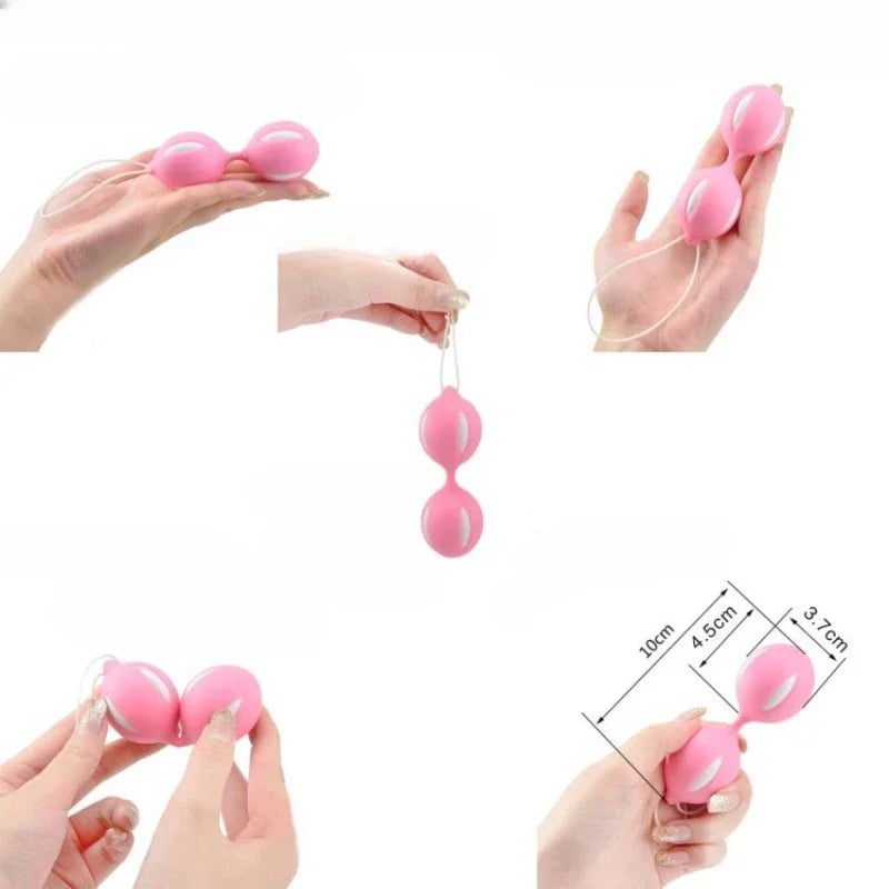 Ben Wa Balls Weighted Kegel Vibrator for Pelvic Floor Strengthening