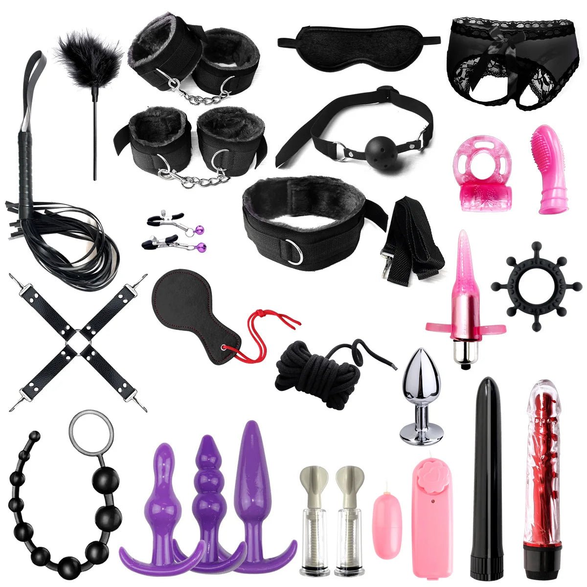 BDSM Love Set Bondage Kits Adult Toys for Women Pleasure