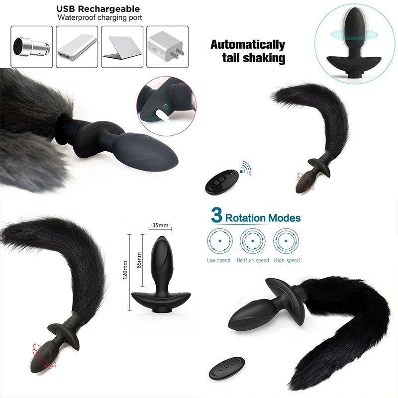 Pleasure Leksaker Women's Retractable Toys Bondage XXL Plug