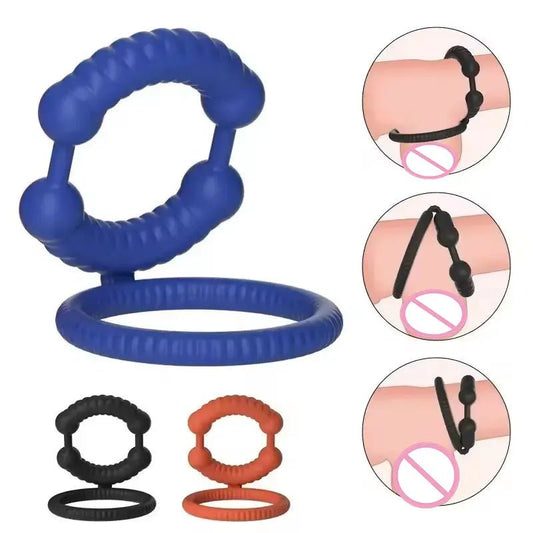 Ejaculation Delay Reusable Silicone Rings for Stamina