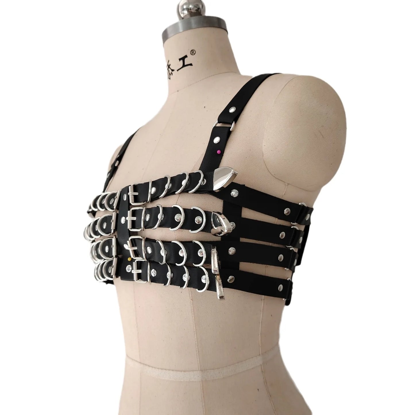Halloween Goth Leather Garter Belt Bondage Punk Body Harness