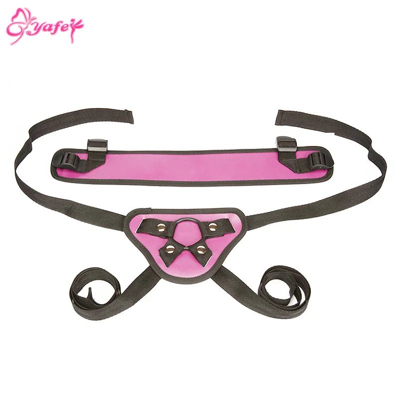 Wearable Realistic Dildo PU Leather Flirting Belt Strap On