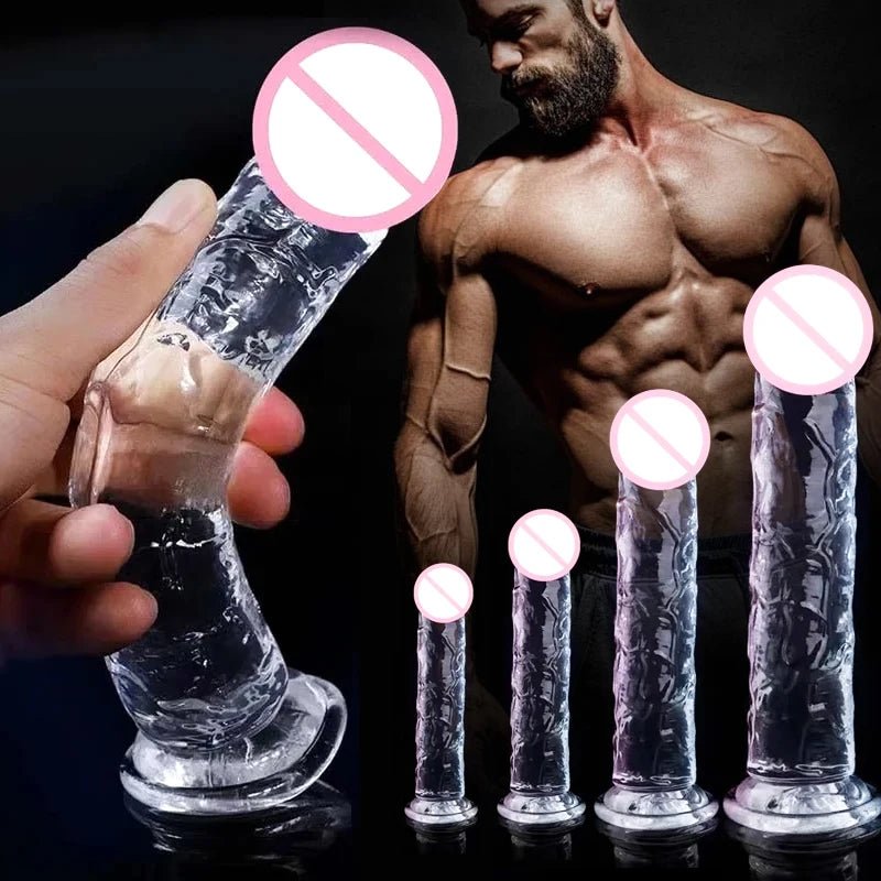 Transparent Realistic Toy Soft Crystal Jelly G Spot Delight