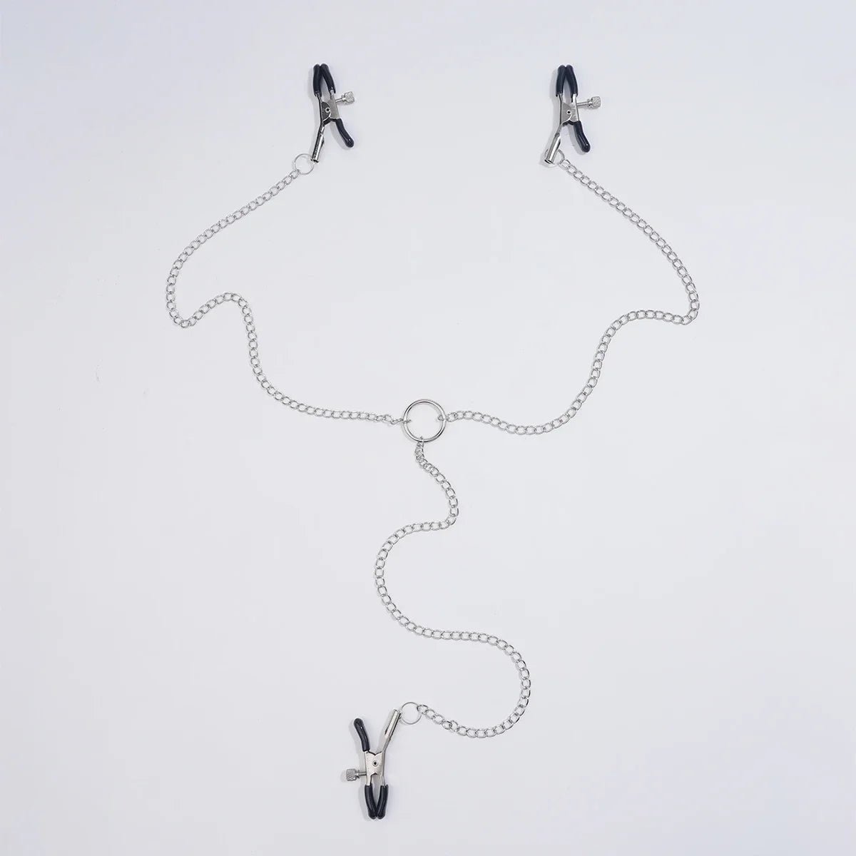 Metal Nipple Clamp With Chain For Women Fetish Bondage