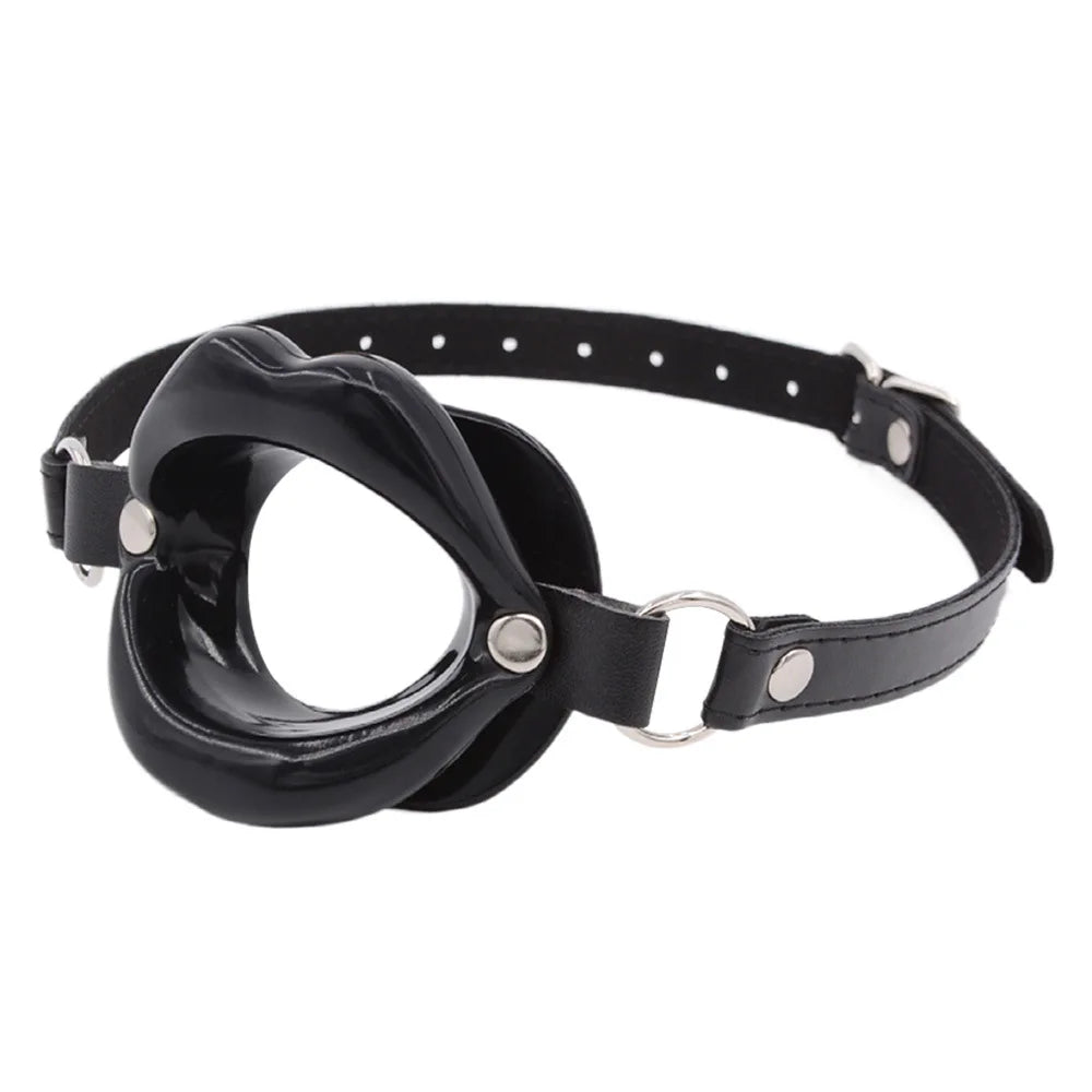 Silicone Bondage Gear Open Mouth Gag Set for Pleasure
