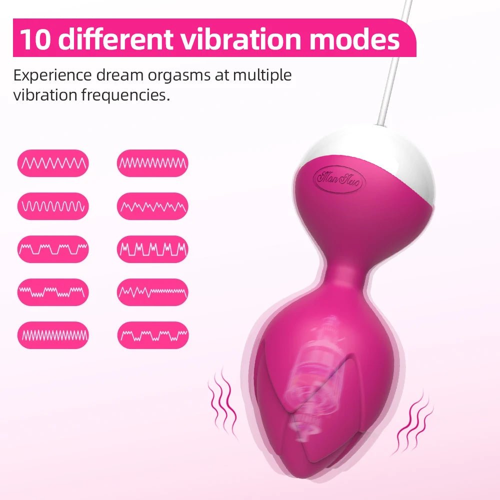 Remote Control Kegel Ball Trainer Wireless 10 Speeds Vibrator Use