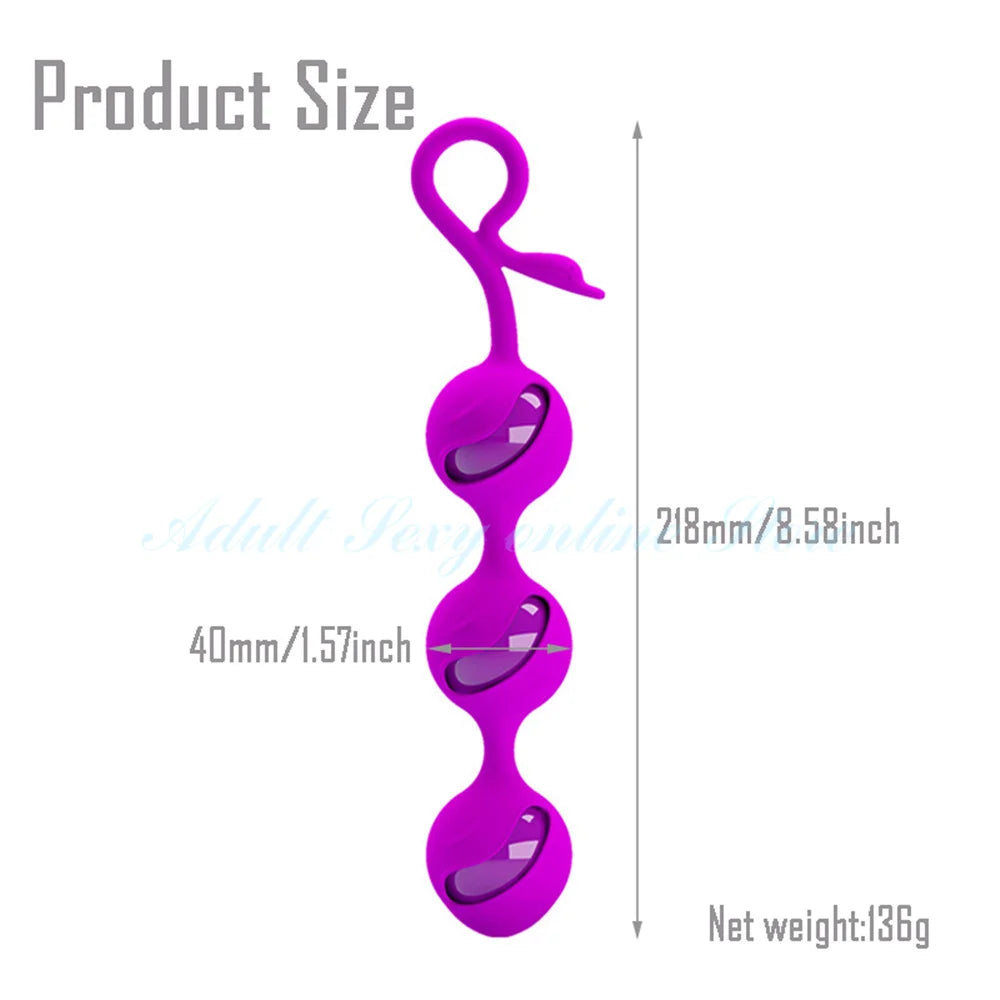 Silicone 3 Smart Kegel Egg Tighten Toys for Women Wellness