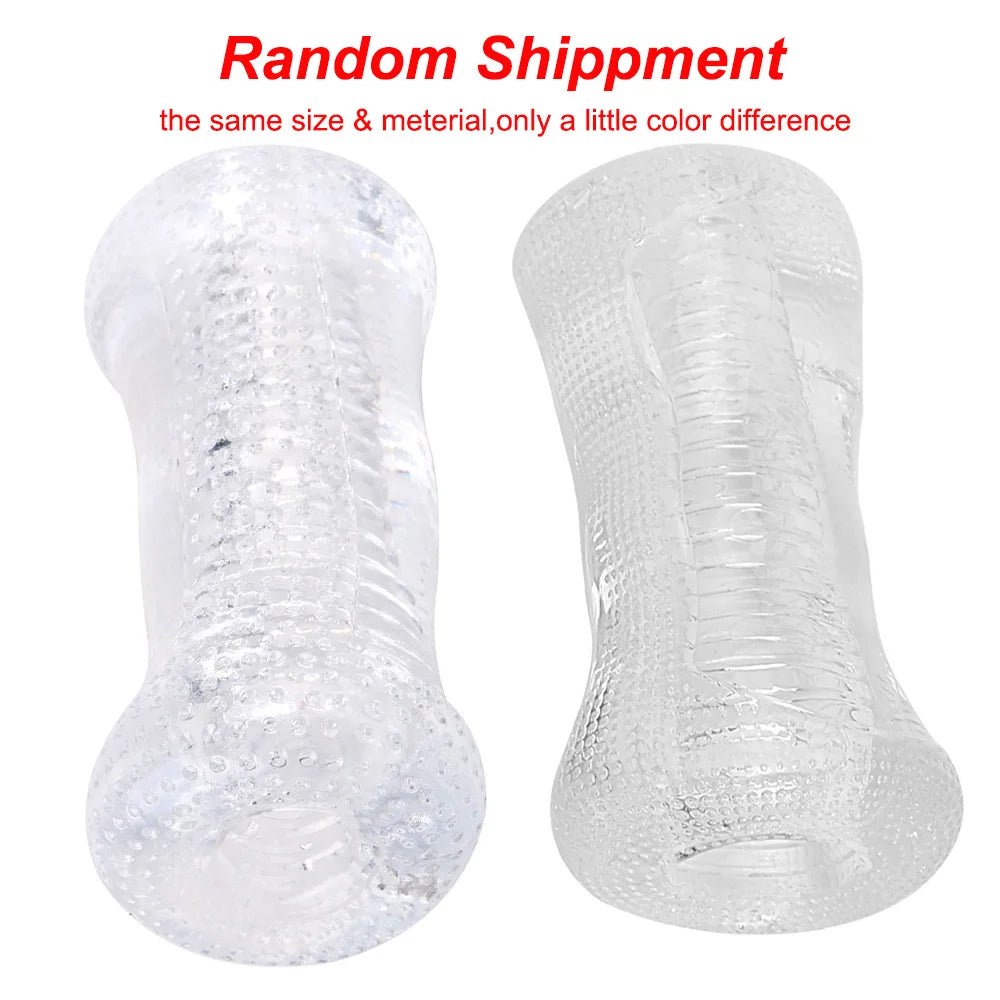 13cm Male Pleasure Device Transparent Jelly Realistic Toy