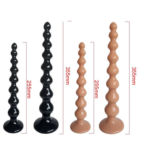 Sex Dildo Anal Plug | Long Beads Suction Cup Plug |Passionplayhousexxx