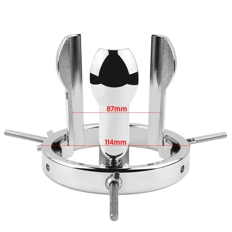 Pleasure Shop Huge Adjustable Metal Plug Toy for Pleasure