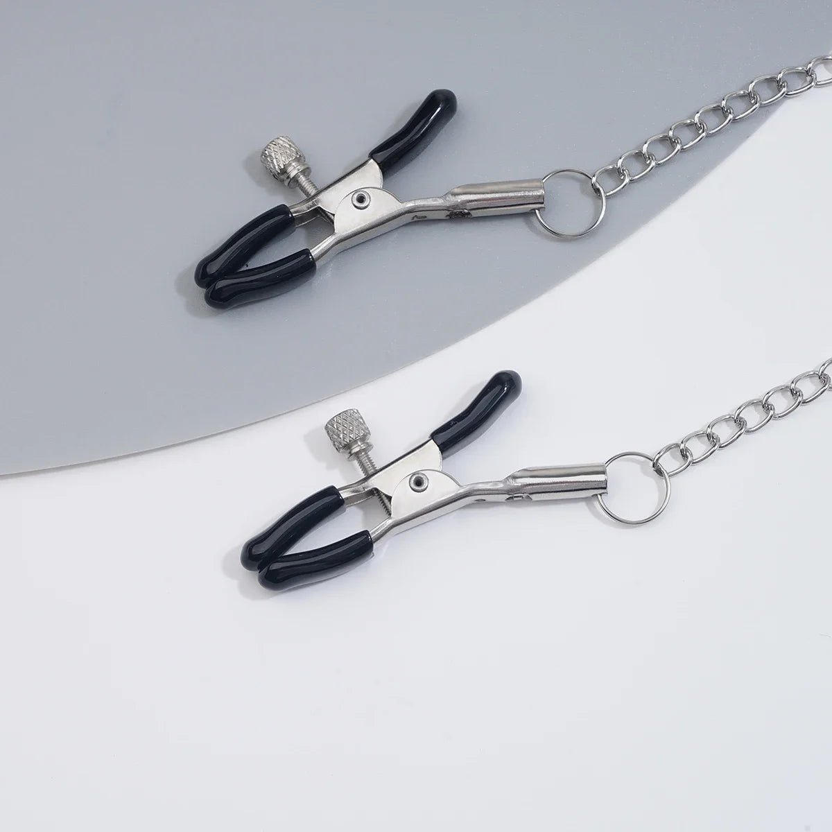 Metal Nipple Clamp With Chain For Women Fetish Bondage