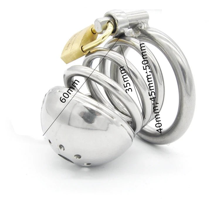 Metal Male Stainless Steel Cage Device Chastity Ring