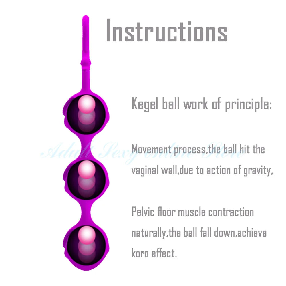 Silicone 3 Smart Kegel Egg Tighten Toys for Women Wellness