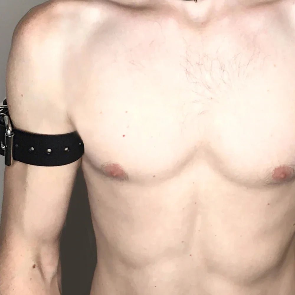 Harajuku Gothic Punk Bdsm Choker Collar Leather Harness