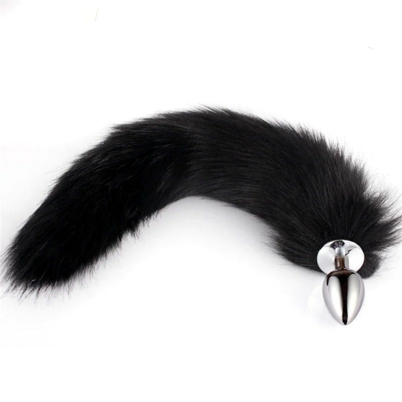 5 Sizes Metal Plug Fetish Fox Tail Intimate Toys