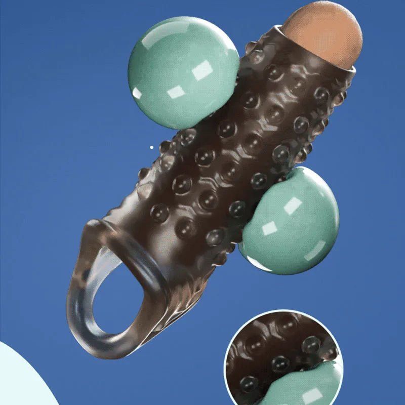 Reusable Delay Condom Sleeve for Men Adult Toys 55mm