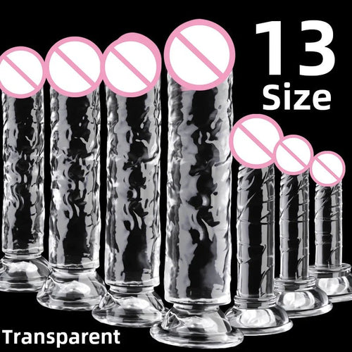 Transparent Realistic Toy Soft Crystal Jelly G Spot Delight