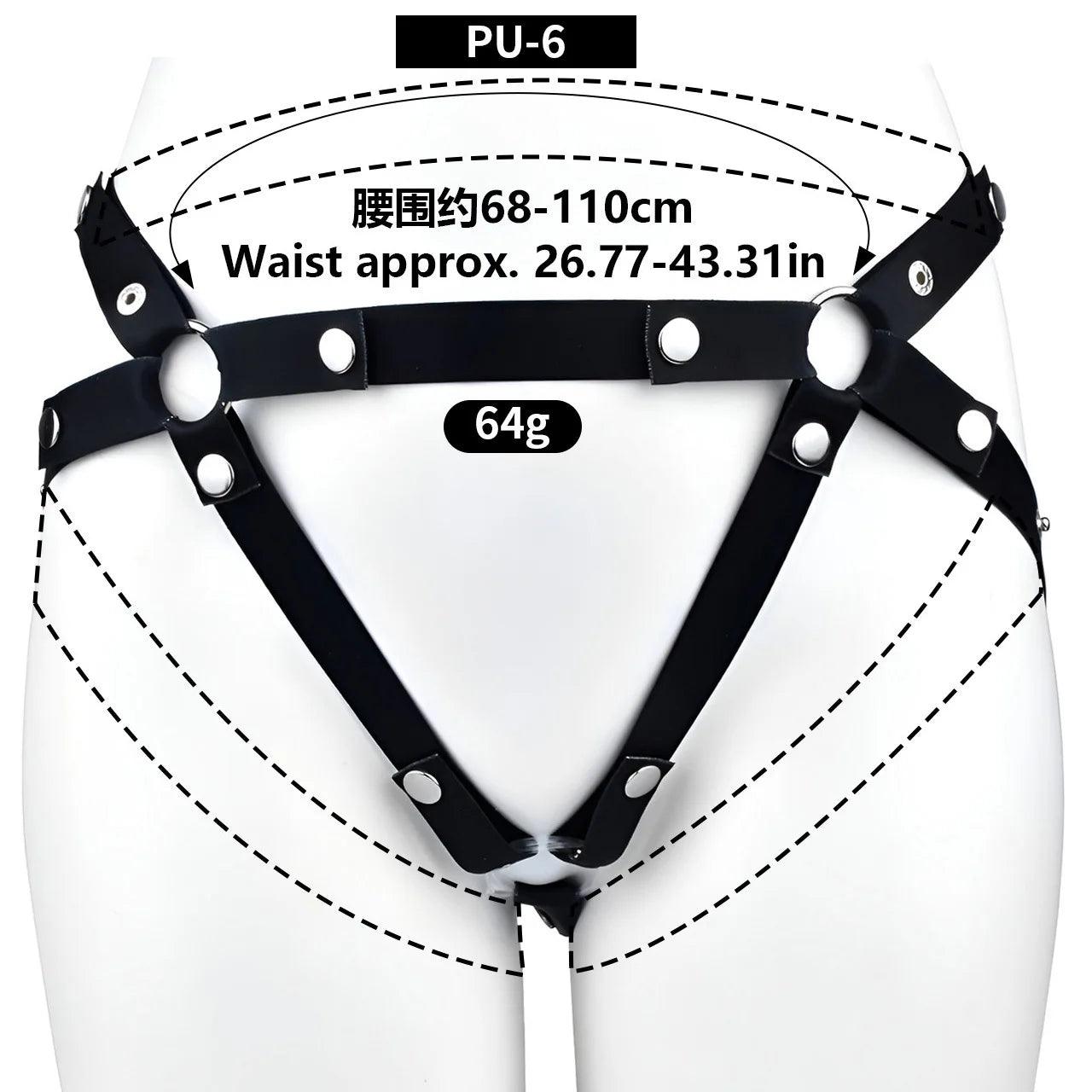 Set Male Flat Chastity Cage Device with Silicone Pleasure
