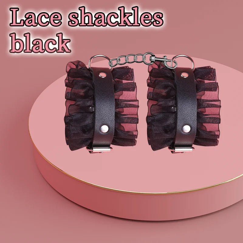 Sex Games Bondage Kits With Handcuffs Nipple Clamps Whip