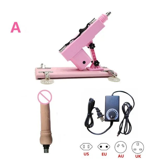 Adult Telescopic Machine 3XLR Kit Vibrators for Pleasure