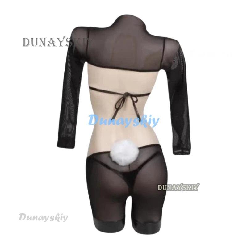 Costume de cosplay de lapin inversé en cuir au design original