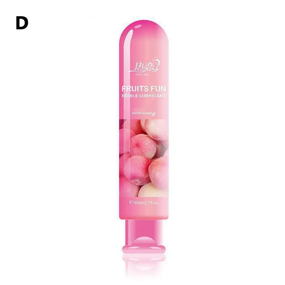 Edible Fruit Flavored Water-based Lubricant Easy To Clean Non Greasy