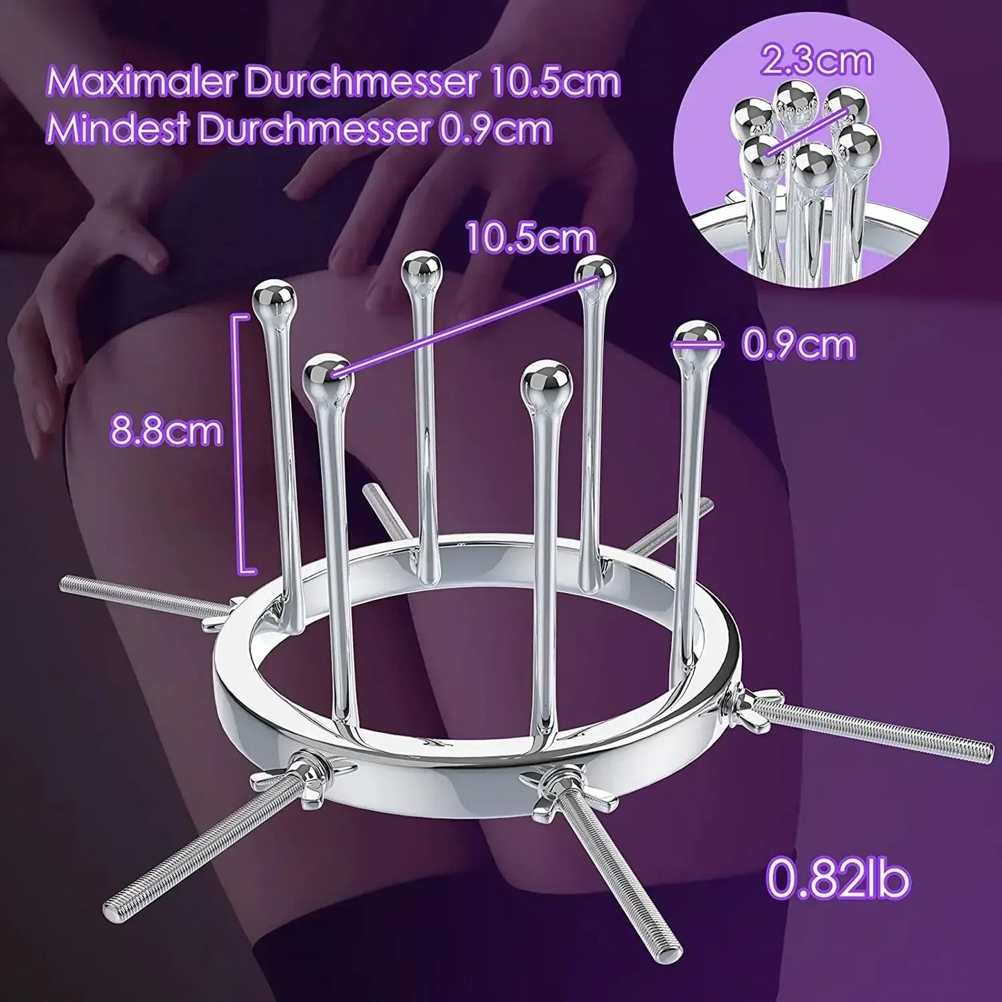 Hannibal Metal Expander Adjustable Fetish Toy for Fun
