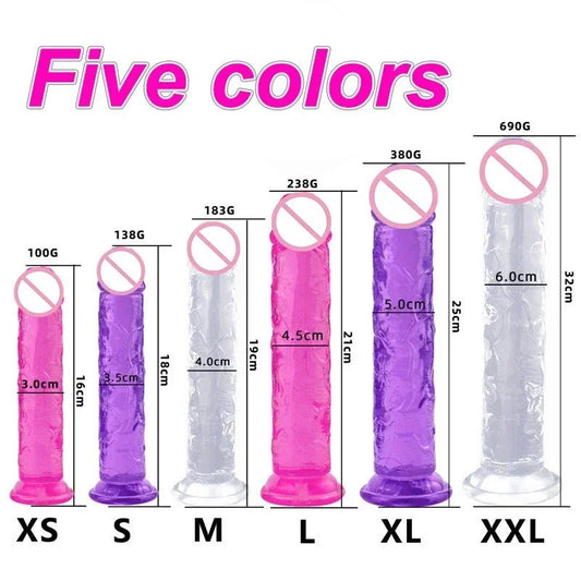 5 Colours Small Transparent Suction Cup Jelly Toy for Fun
