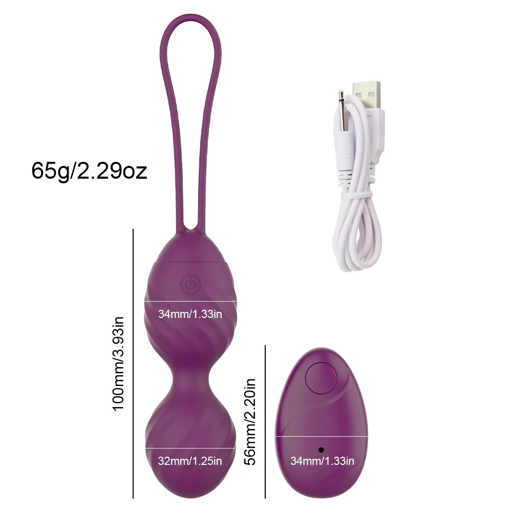 10 Speed Kegel Ball Remote Control Vibrating Egg Device