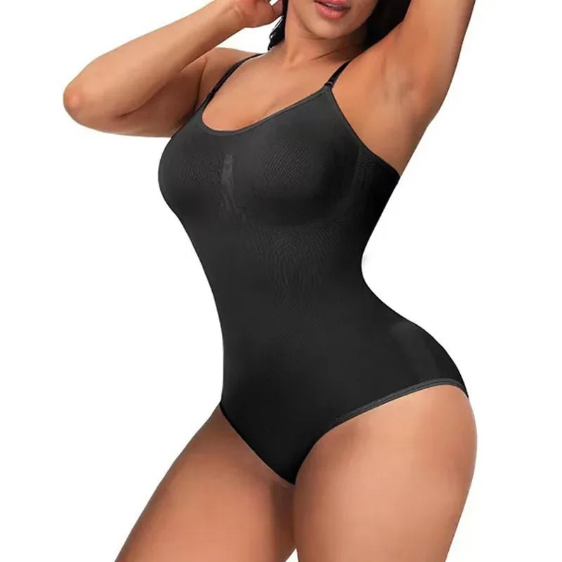 Bodysuit Lingerie Womens Seamless Slimming Control Black Top