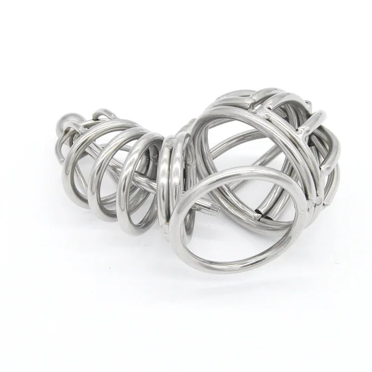 Metal Male Stainless Steel Cage Device Chastity Ring