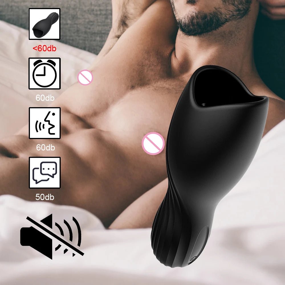 Male Glans Massager Stimulator Vibrator for Men Delight Device
