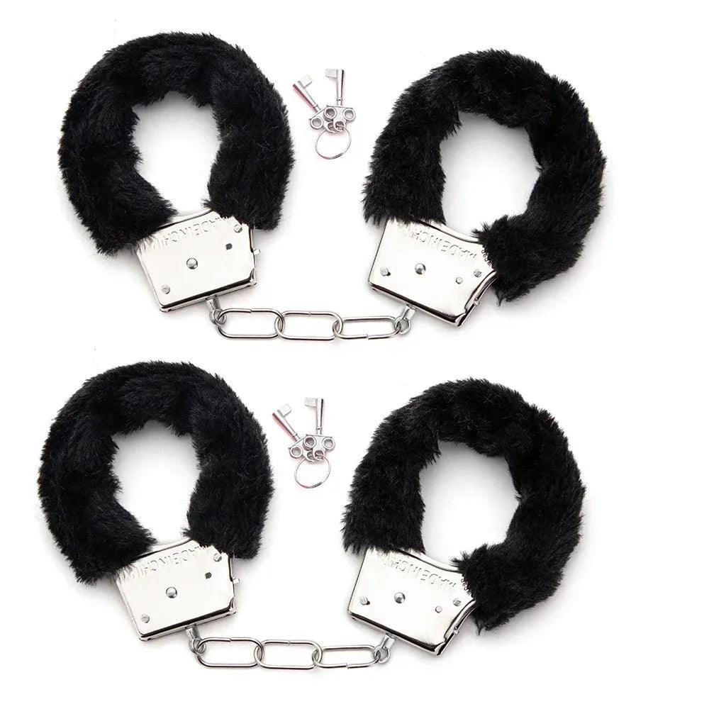 Erotic Accessories Sex Toys 2pc BDSM Bondage Handcuffs Set