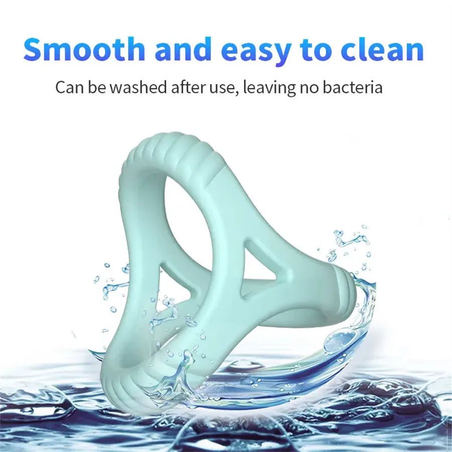 3 Holes Reusable Semen Lock Ring For Males Comfort