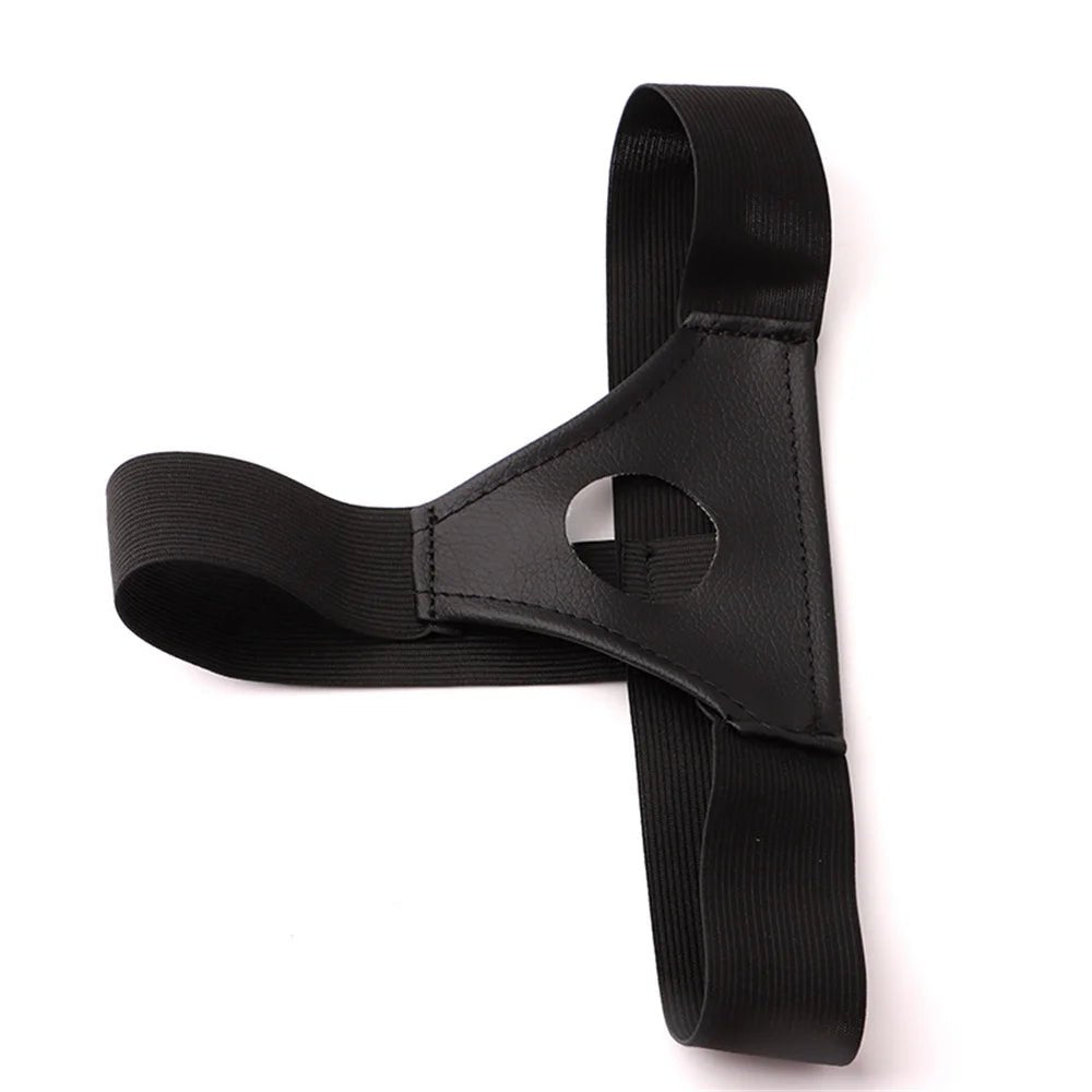 Men Strap On Panties Wearable Hollow Lengthen Sleeve Strap On