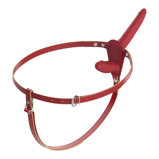 Women Wearing Dildo G-spot Stimulator Silicone Belt Pants