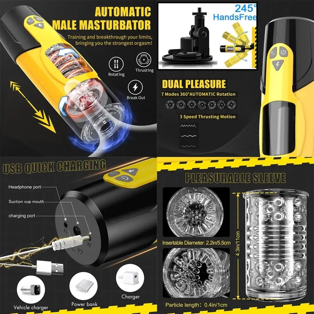 Silicone Delight For Men Realistic Suction Toy Vibrator